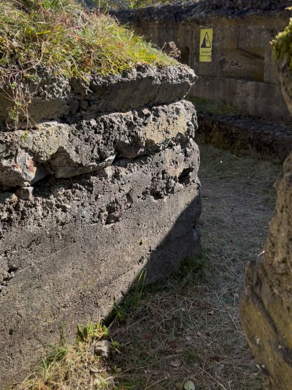 Geopfad in Teis - Erlebnisweg bei Villnöss mit Kindern (10) Schützengraben und Bunker aus dem Ersten Weltkrieg in Teis