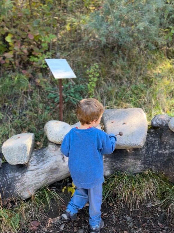 Geopfad in Teis - Erlebnisweg bei Villnöss mit Kindern (7) Geopfad in Teis mit Kindern - Klangsteine