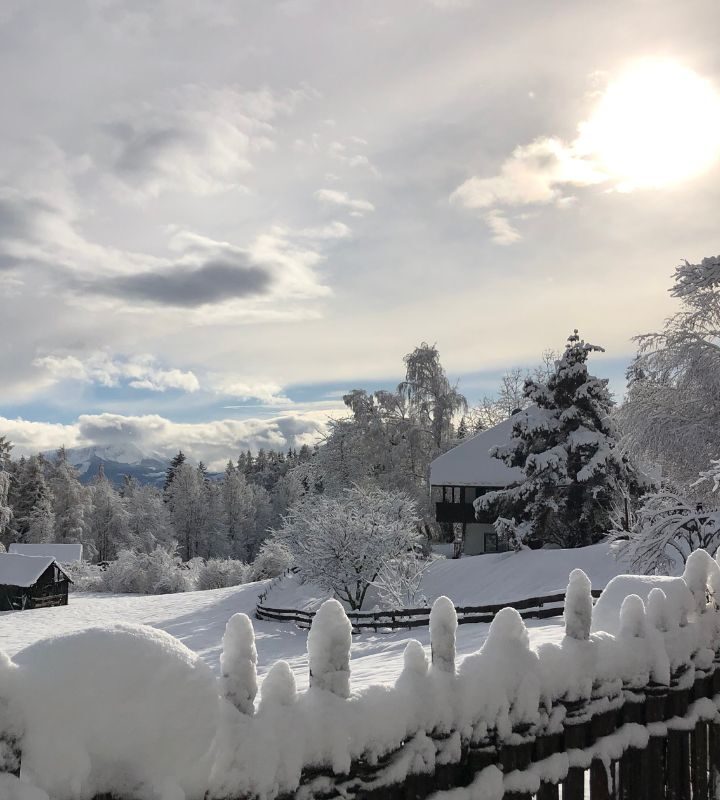 Die Sigmund Freud Promenade auf dem Ritten im Winter
