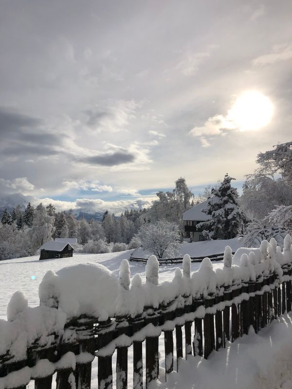 Sigmund Freud Promenade - Wanderung auf dem Ritten mit Kindern (1) Wanderung auf der Sigmund Freud Promenade auf dem Ritten im Winter