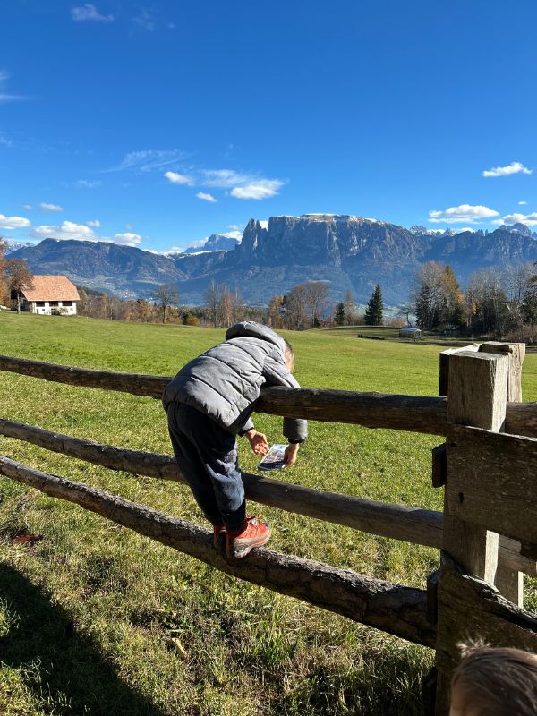 Sigmund Freud Promenade - Wanderung auf dem Ritten mit Kindern (19) Wanderung auf der Sigmund Freud Promenade auf dem Ritten im Herbst