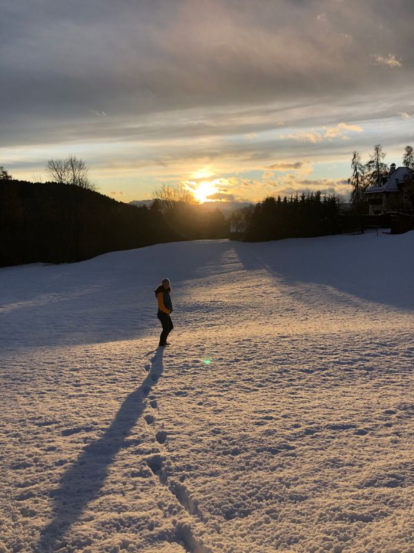 Sigmund Freud Promenade - Wanderung auf dem Ritten mit Kindern (7) Wanderung auf der Sigmund Freud Promenade auf dem Ritten im Winter