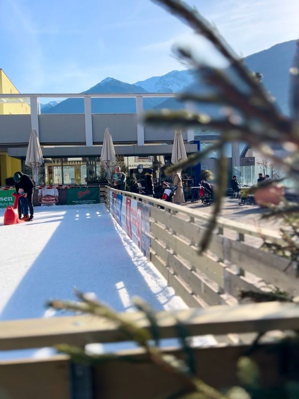 Eislaufen in Schlanders im Vinschgau
