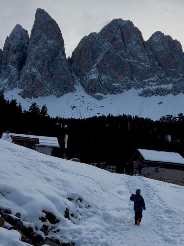 Rodeln mit Kindern in Südtirol - Dusler Alm in Villnöss