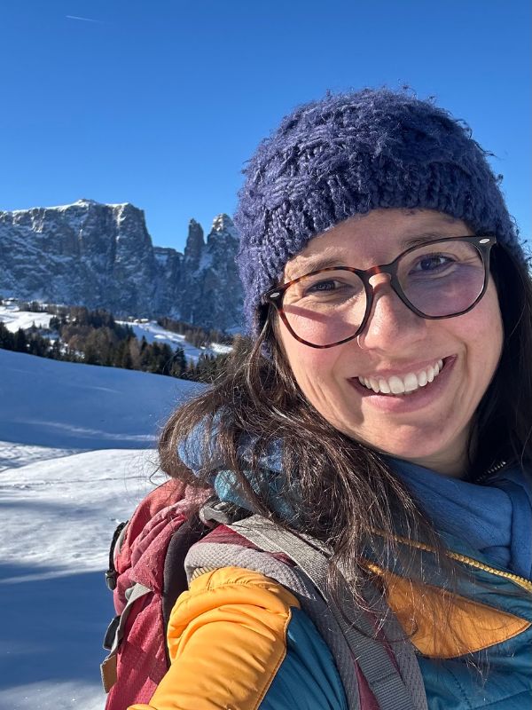 Wanderung Seiser Alm mit Kinder - zur Laurin Hütte mit Dolomitenblick (14) Die Seiser Alm im Winter - Wanderung zu Laurinhütte mit Kindern
