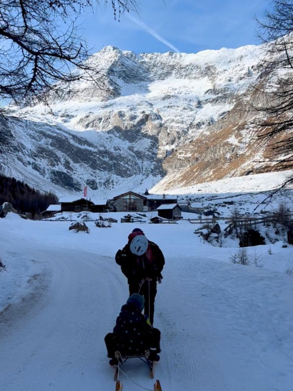Lazinser Hof in Pfelders in Passeier - Rodeln und Wanderung im Winter