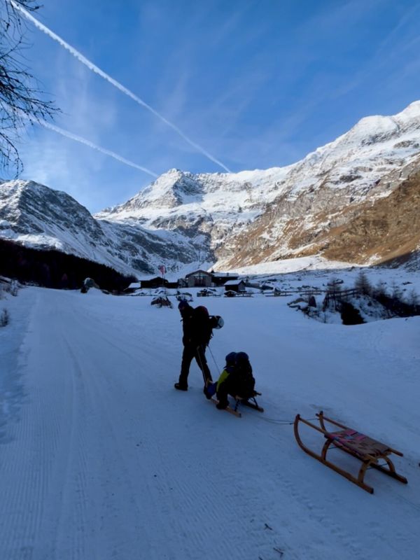 Lazinser Hof in Pfelders in Passeier - Rodeln und Wanderung im Winter